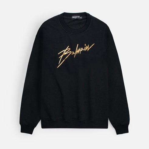Balmain Black Golden S Sweatshirt